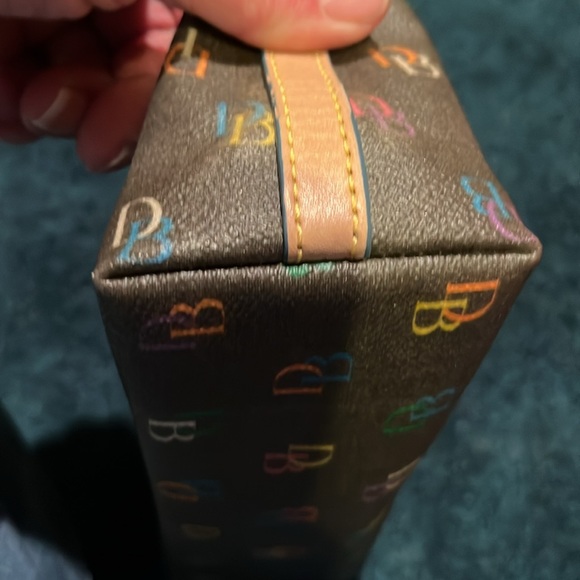 Dooney & Bourke Brown Mini Bag with Multicolor Logo - Picture 3 of 10